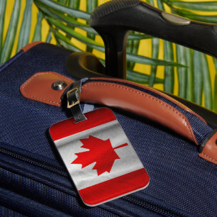 Canadian Flag Luggage Tag