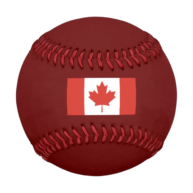 Canadian Flag (Maple Leaf) (Canada) Baseball (Front)