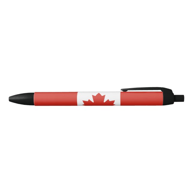Canadian Flag (Maple Leaf) (Canada) Black Ink Pen (Top)