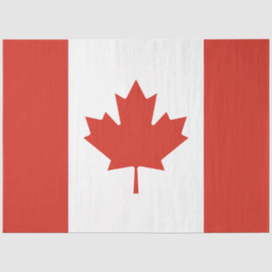 Canadian Flag (Maple Leaf) (Canada) Tissue Paper