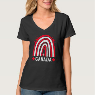Canadian Flag Maple Leaf Rainbow Canada Day 2022 T-Shirt