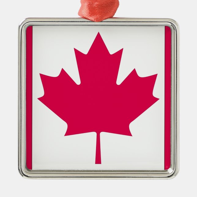 Canadian Flag Metal Tree Decoration (Front)