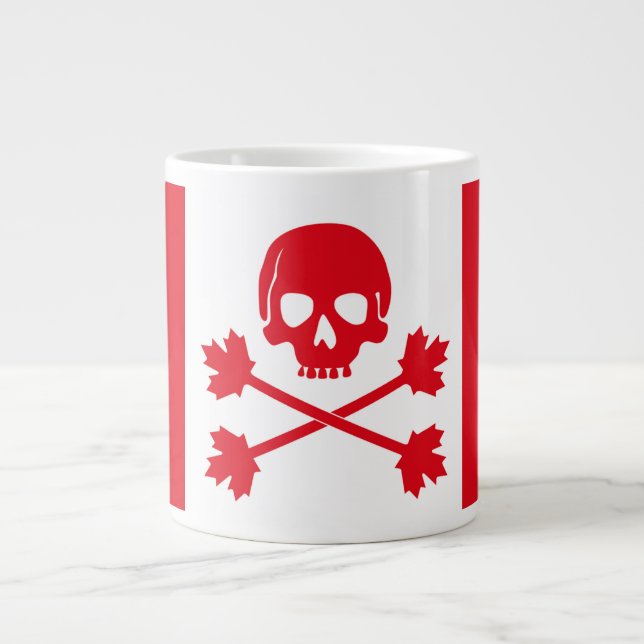 Canadian Flag Modified For Rad Techs Large Coffee Mug (Front)