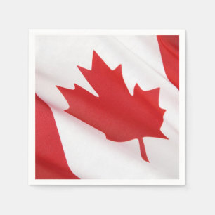 Canadian flag napkin