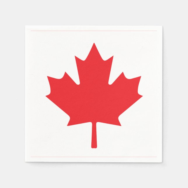 Canadian Flag Napkin (Front)