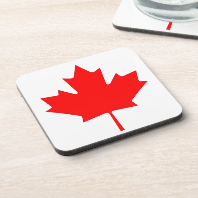 Canadian Flag of Canada Maple Leaf Coaster (Left Side)