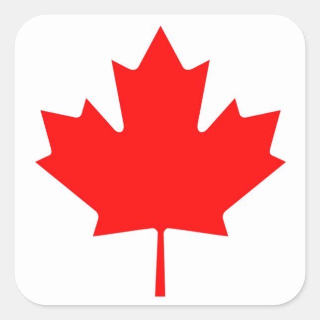 Canadian Flag of Canada Red Maple Leaf Stickers (Front)