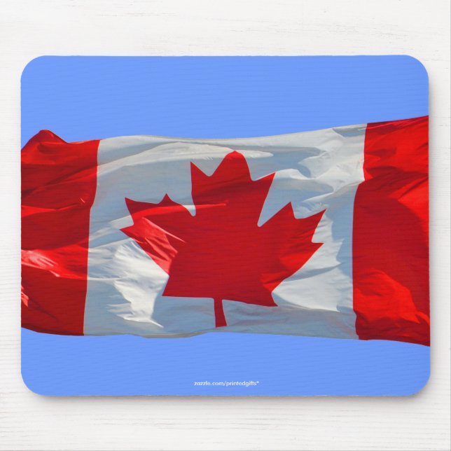 CANADIAN FLAG Patriotic Mousepad (Front)