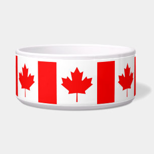 Canadian Flag Pet Bowl