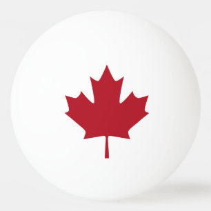 Canadian Flag Ping Pong Ball