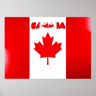 Canadian flag poster