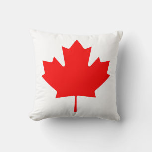 Canadian Flag Red Maple Leaf Cushion