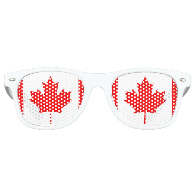 Canadian Flag Retro Sunglasses (Front)