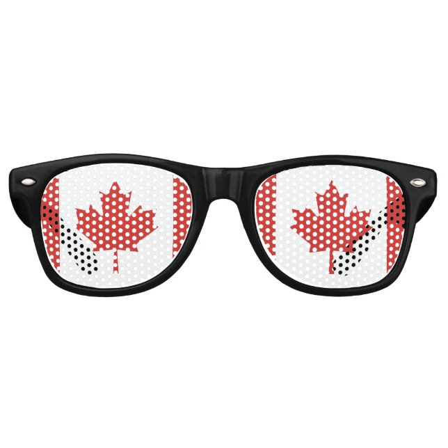 Canadian Flag Retro Sunglasses (Front)