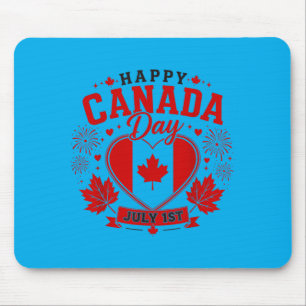 Canadian Flag Shirt Women Men Kids Red Maple Leaf Mouse Mat