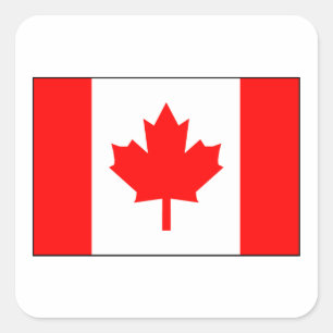 Canadian Flag Square Sticker
