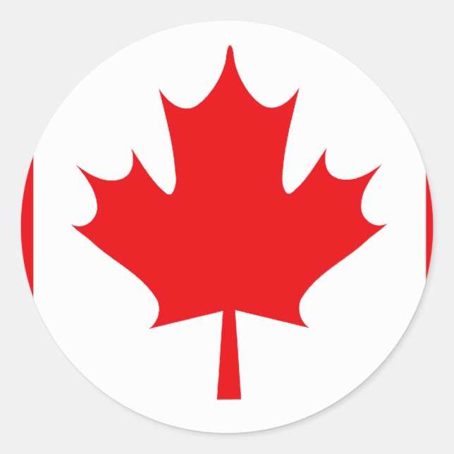 Canadian Flag Sticker (Front)