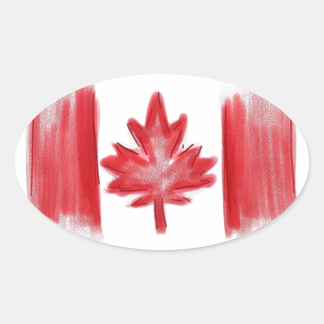 Canadian flag stickers (Front)