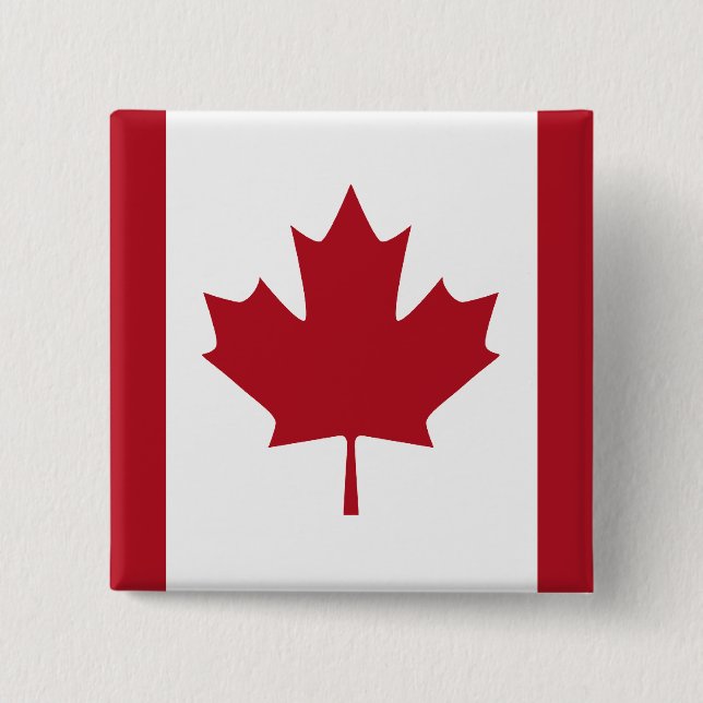 Canadian Flag T-shirts and Apparel 15 Cm Square Badge (Front)