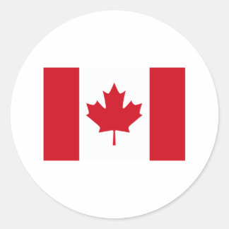 Canadian Flag T-shirts and Apparel Classic Round Sticker