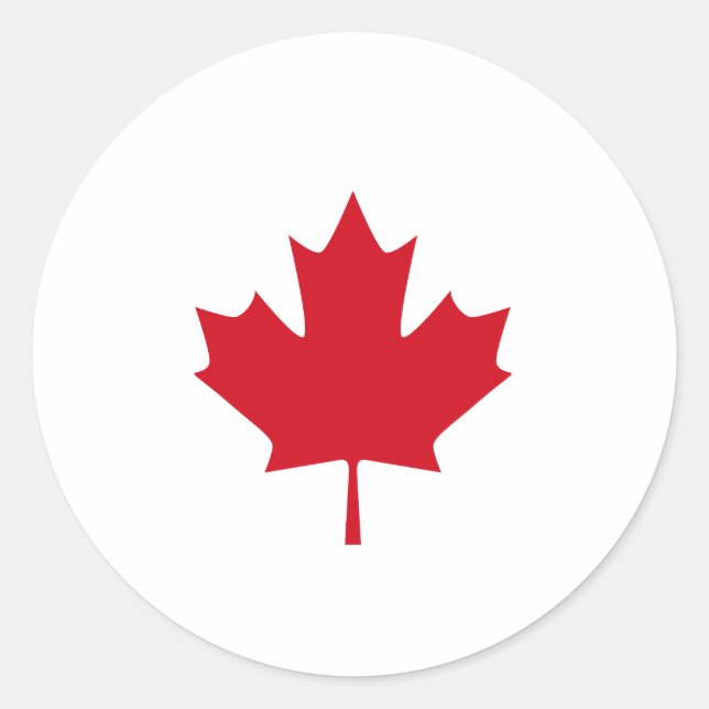 Canadian Flag T-shirts and Apparel Classic Round Sticker (Front)