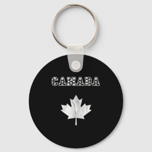 Canadian Flag Vintage Maple Leaf Canadian Soccer T Key Ring
