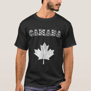 Canadian Flag Vintage Maple Leaf Canadian Soccer T T-Shirt