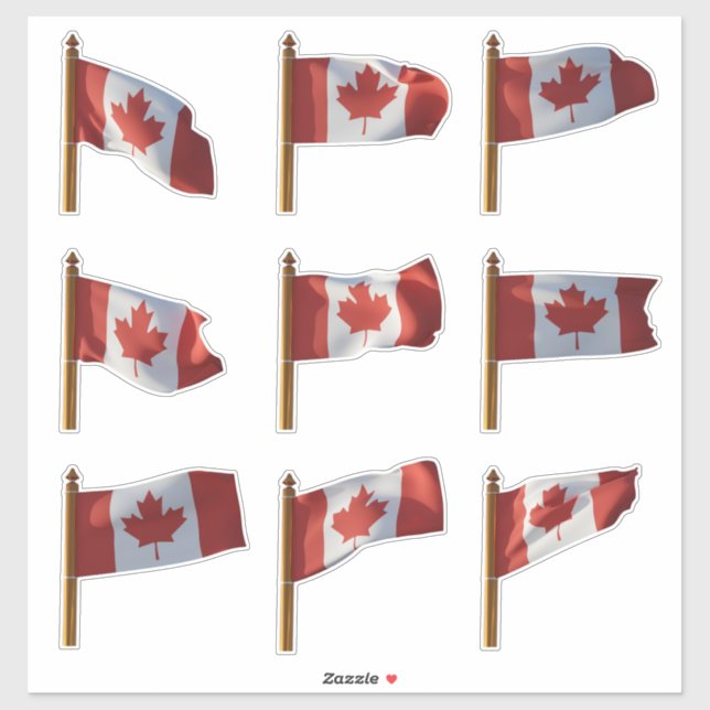 Canadian Flags Flying Series IV (Sheet)