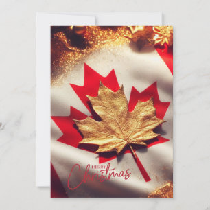canadian flat holiday card