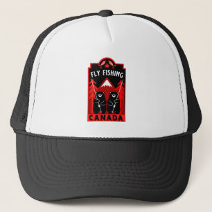 Canadian Fly Fishing Gifts Trucker Hat