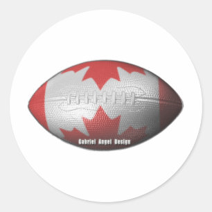 Canadian Football Classic Round Sticker