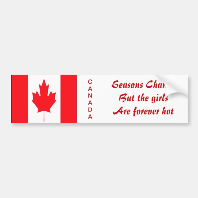 canadian funny bumper stickers (Front)