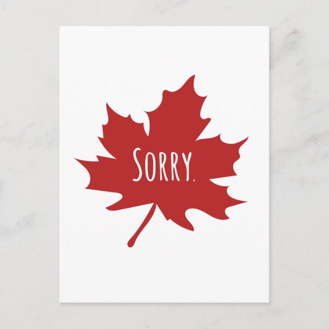 Canadian Funny Postcard (Front)