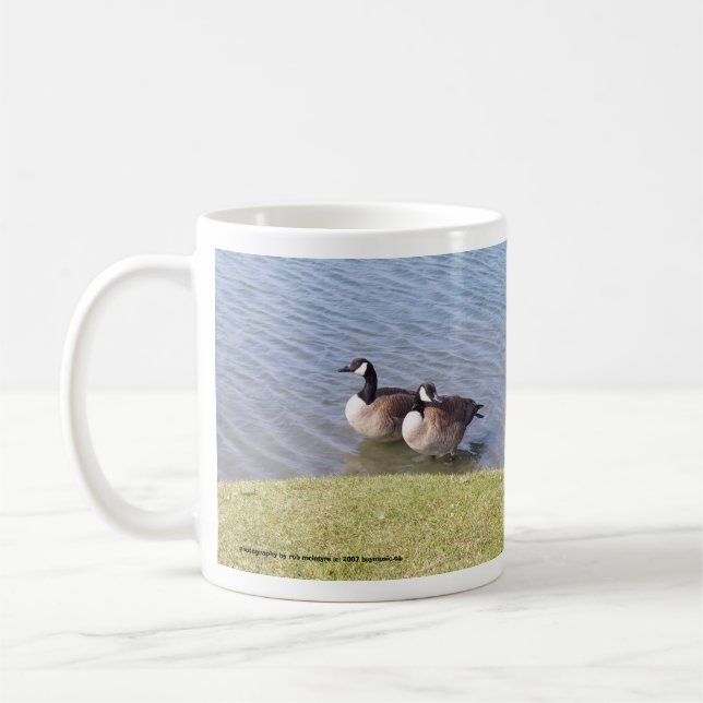 Canadian Geese along the Ottawa River Coffee Mug (Left)