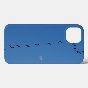 Canadian geese in flight iPhone 13 case