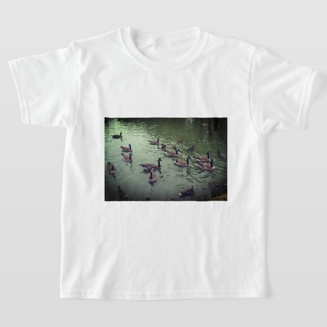 Canadian Geese & Mallard Ducks T-shirt (Laydown)
