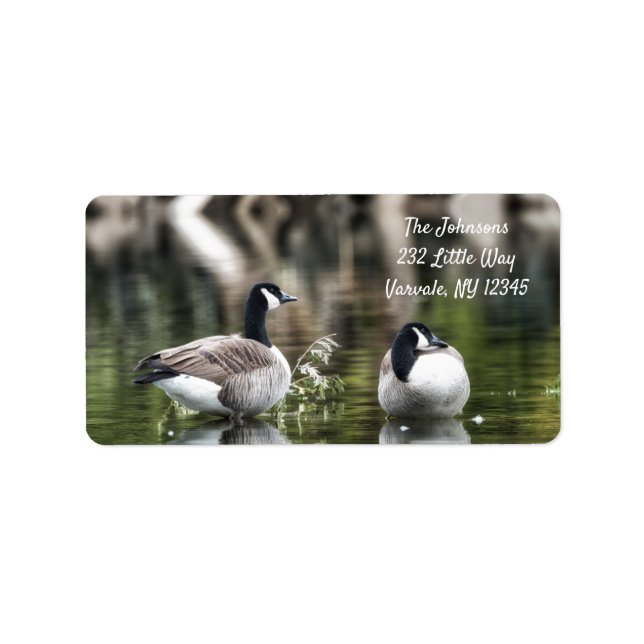 Canadian Geese New Address Label (Front)