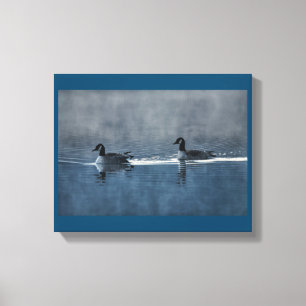 Canadian Geese on the Lake Canvas Print