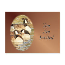Canadian Geese Postcard-Invitation-customise