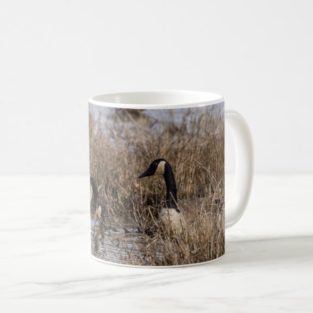 Canadian Geese Snack Time Coffee Mug (Front Right)