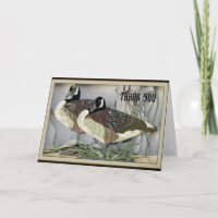 Canadian Geese Thank You Card