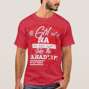 Canadian Girl Women Gifts Maple Leaf Canada  T-Shirt