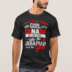 Canadian Girl Women Maple Leaf Canada T-Shirt