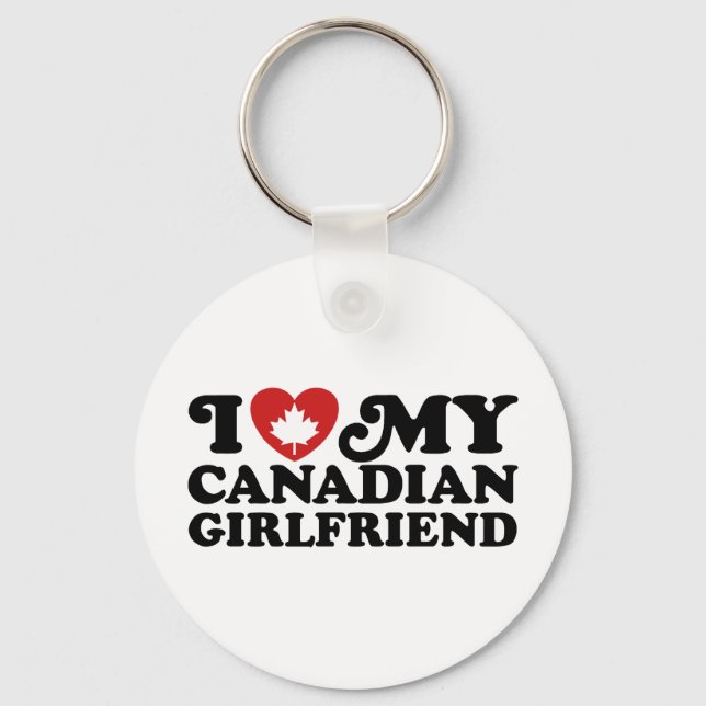 Canadian Girlfriend Key Ring (Front)