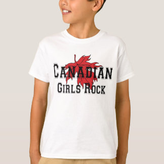 Canadian Girls Rock T Shirt Kids