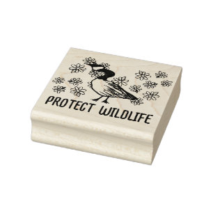 Canadian Goose Canada Geese Nature Lovers Rubber Stamp