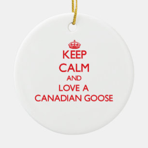 Canadian Goose Ceramic Tree Decoration
