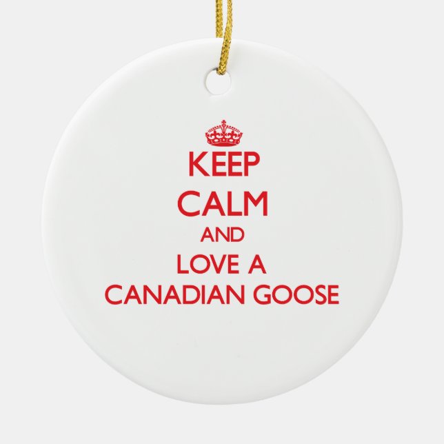 Canadian Goose Ceramic Tree Decoration (Front)