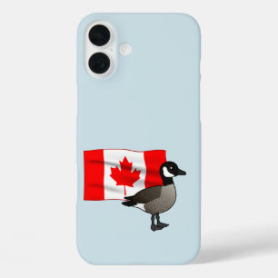 Canadian Goose & Flag iPhone 16 Plus Case