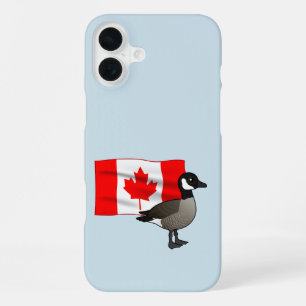Canadian Goose & Flag iPhone 16 Plus Case